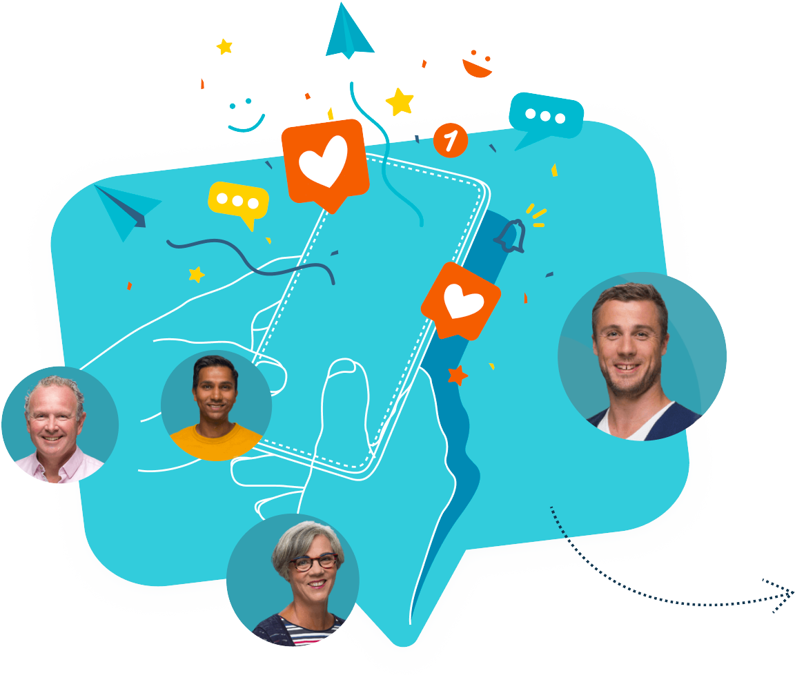 Praten help altijd visual